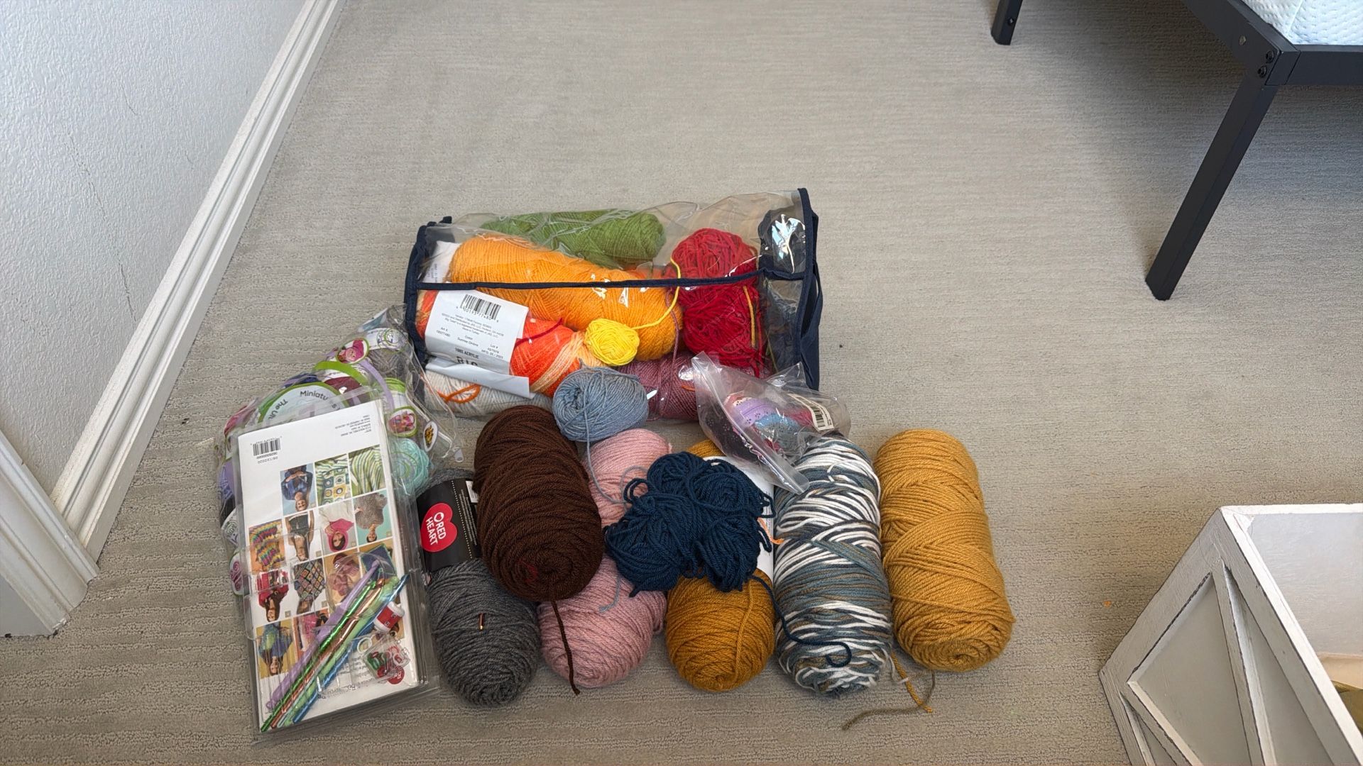 Yarn, Crochet Hooks, Zips