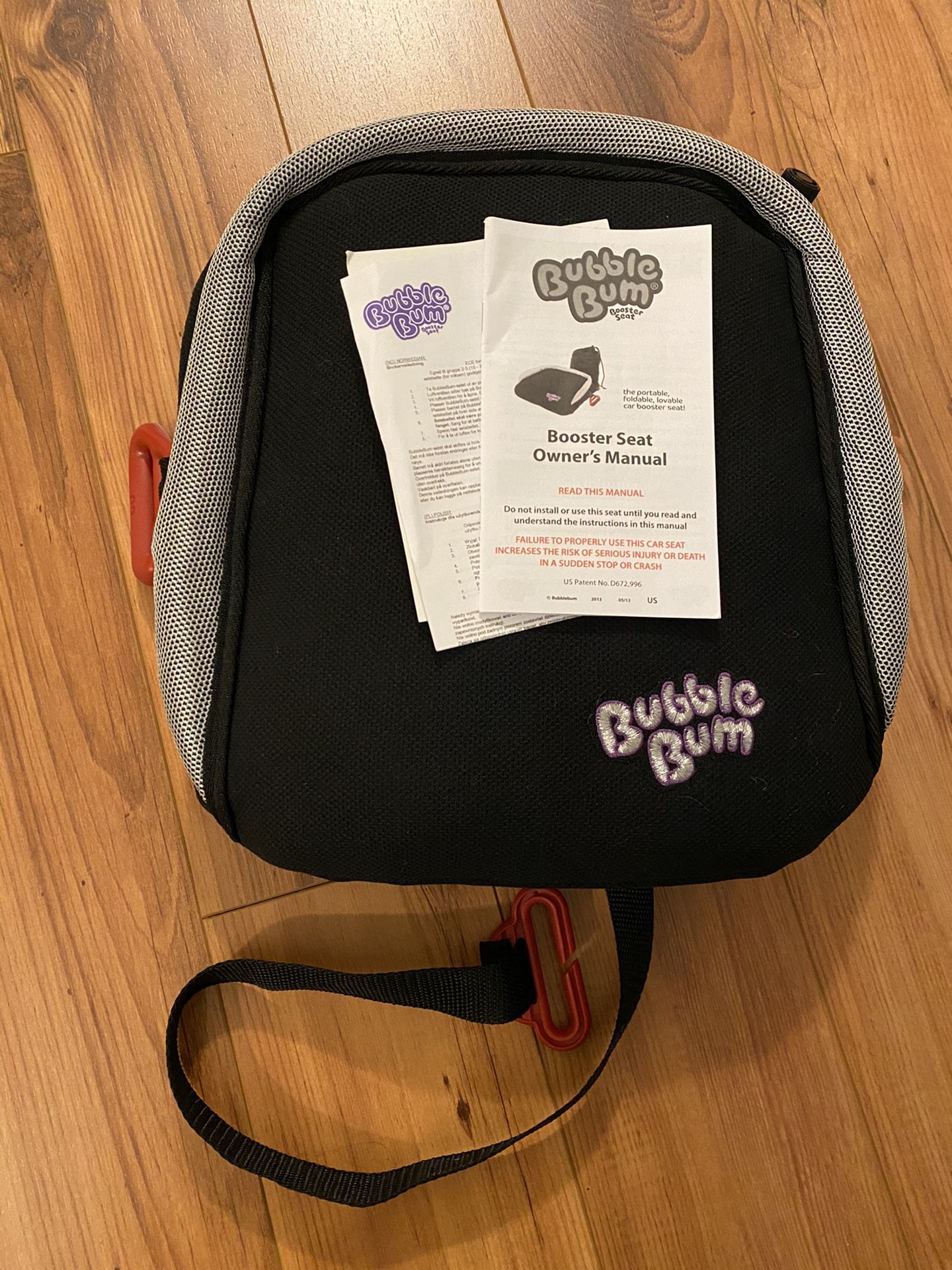 Bubble bum inflatable travel car seat booster