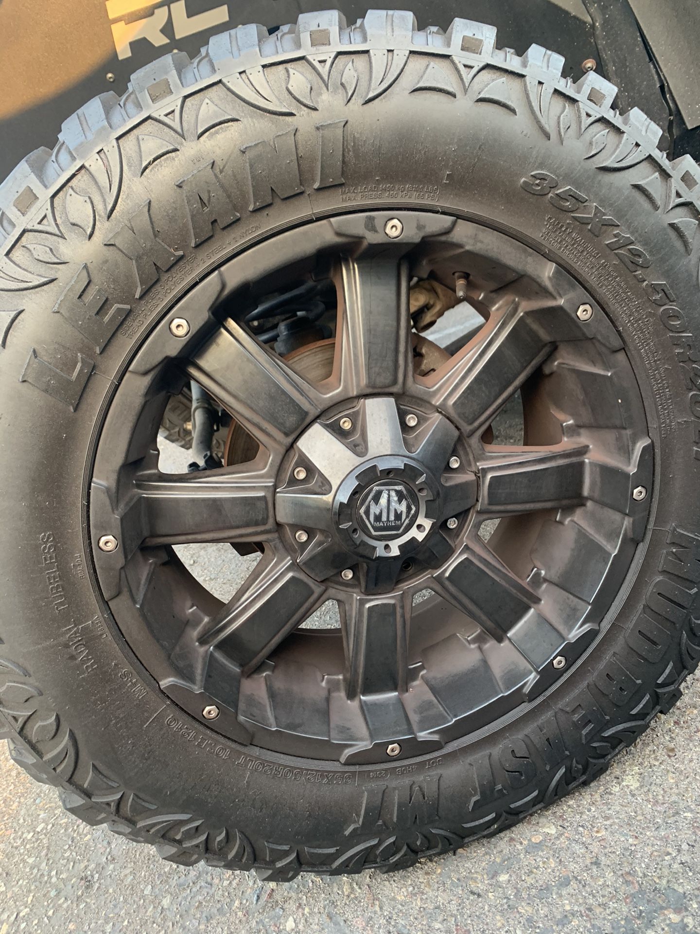 Mayhem Rims With Lexani Mud Tires