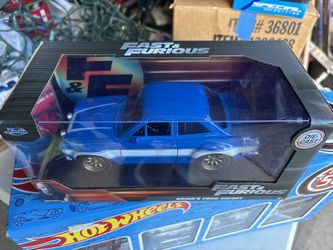 NEW JADA 1:24 Fast & Furious BRIAN'S FORD ESCORT BLUE/WHITE DIECAST CAR