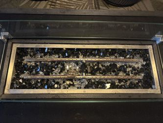 Glass Top Gas Fire Pit Table 6 months old