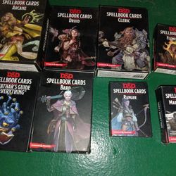 DND spell book Cards
