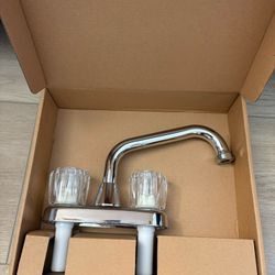 Tehila Chrome Finish Gooseneck Faucet