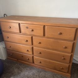Nine Drawer, Solid Wood Dresser