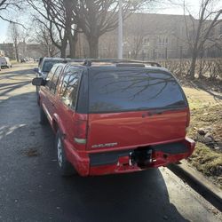 Red, 4 Door Chevy Blazer