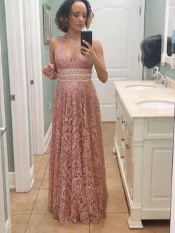 Rose Gold Formal Maxi Dress