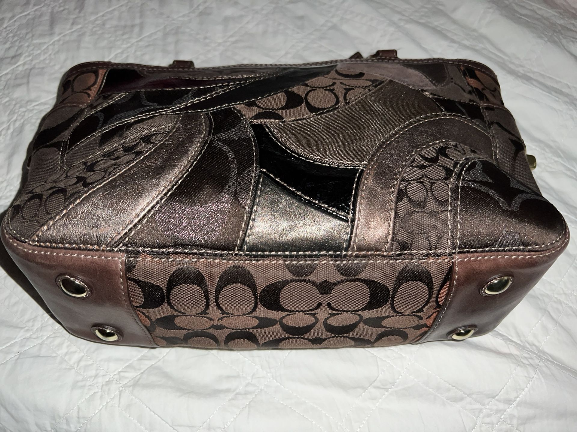 Coach Brown Patch Shoulder Bag