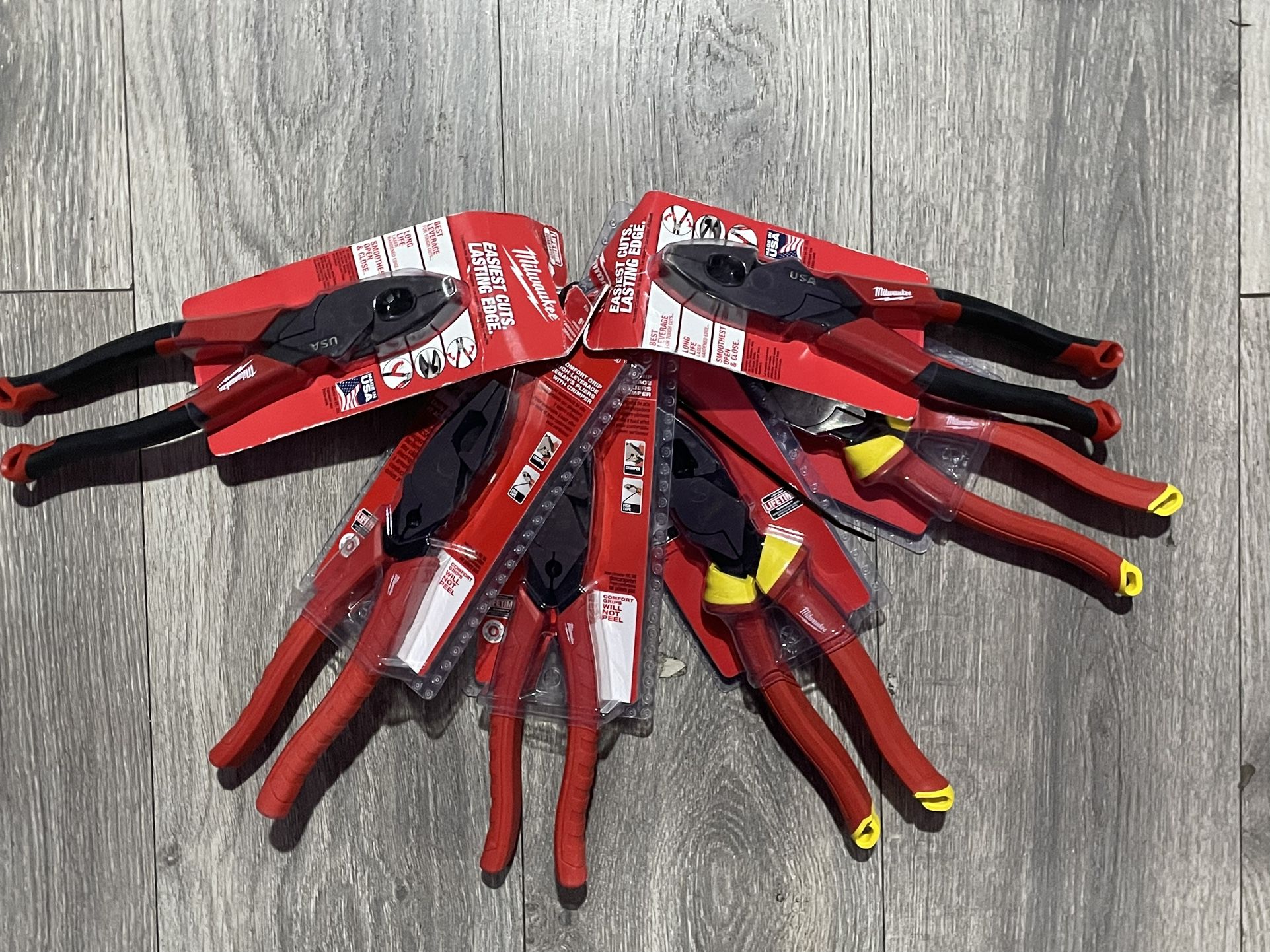 (6) Milwaukee Pliers Bundle