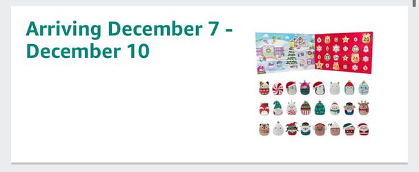 Squishville by The Original Squishmallows Holiday Calendar - 24 Exclusive  2” Festive Squishmallows - Seasonal Toys for Kids and Preschoolers - Ages  3+ for Sale in Boonton, NJ - OfferUp