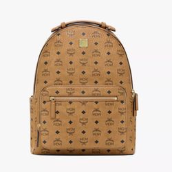MCM Backpack Large Cognac