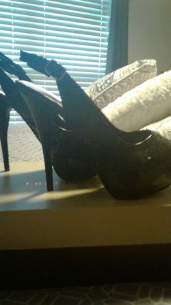 Peep toe heels - size 8