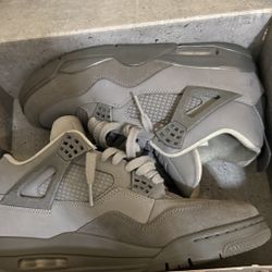 Gray Jordan 4s New Worn 2 Times 