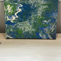 Aesthetically Pleasing 11”x14”  Paint Pour