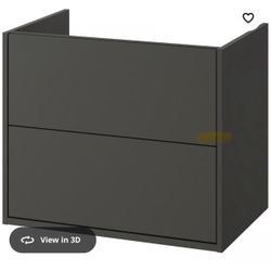 IKEA Havback Bathroom Vanity - Dark Gray 30”