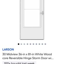 Storm Door  36x80 White 
