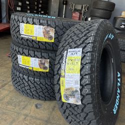 31x10.50r15 Atlander at ( 4 new tires ) installed & balanced