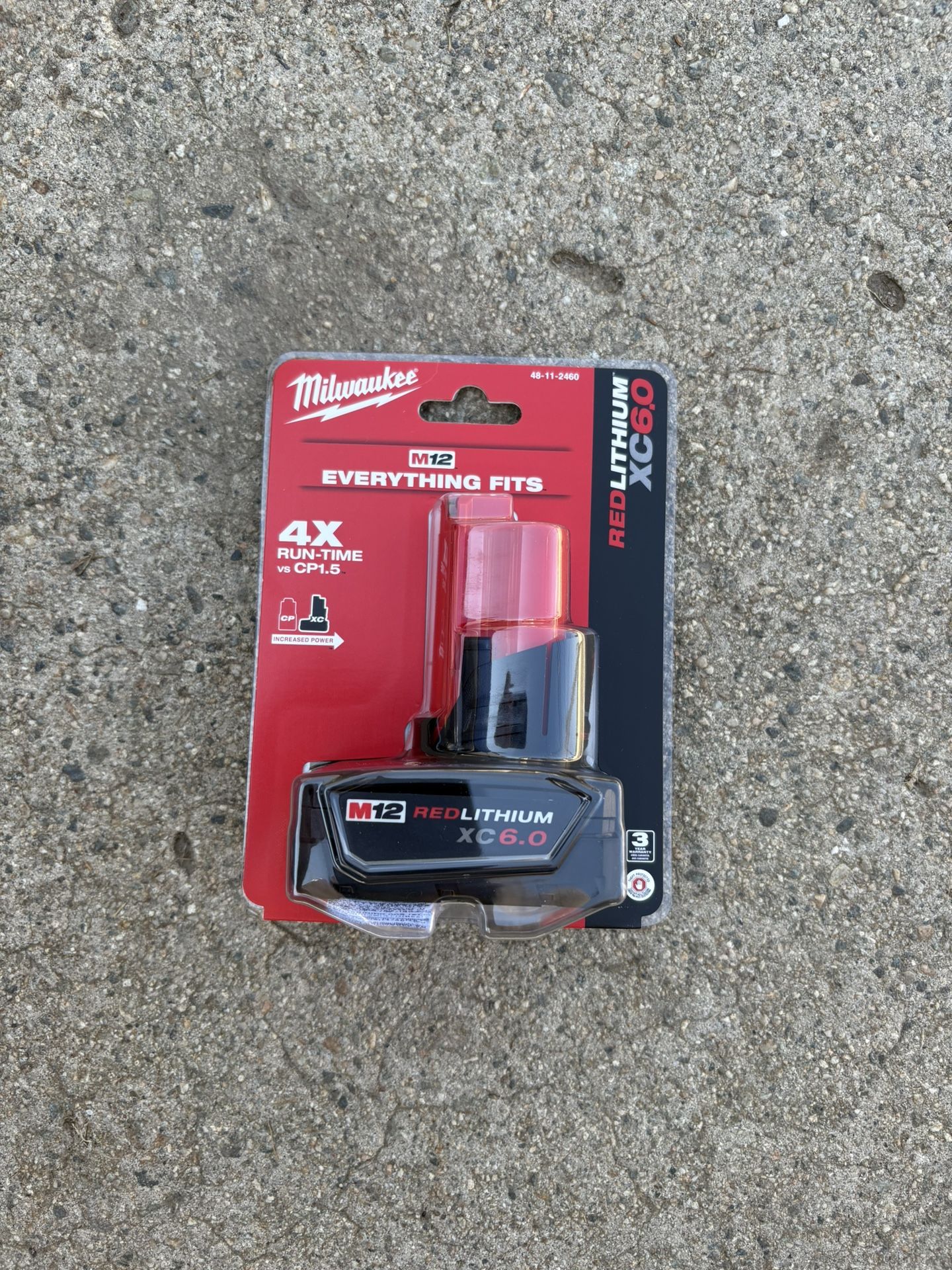 Milwaukee M-12 Red lithium X C 6.0 Battery Pack