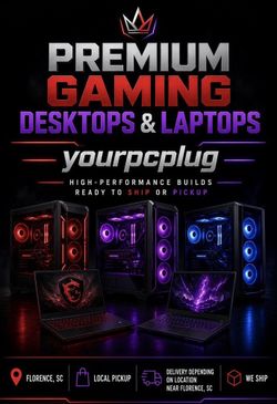 🔥 GAMING PCs & LAPTOPS $300–$2,000+ | CUSTOM BUILDS | YOURPCPLUG