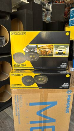 Kicker 6x9” 3-way Speakers 