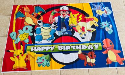 Pokémon backdrop  60x40”