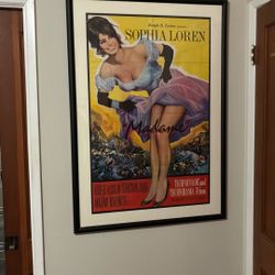 Madame - Original  Framed Poster Sofia Loren  - 1961