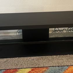 Black TV stand