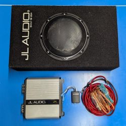 JL Audio 8W3 In ported Enclosure And JX500/1D Amplifier Combo