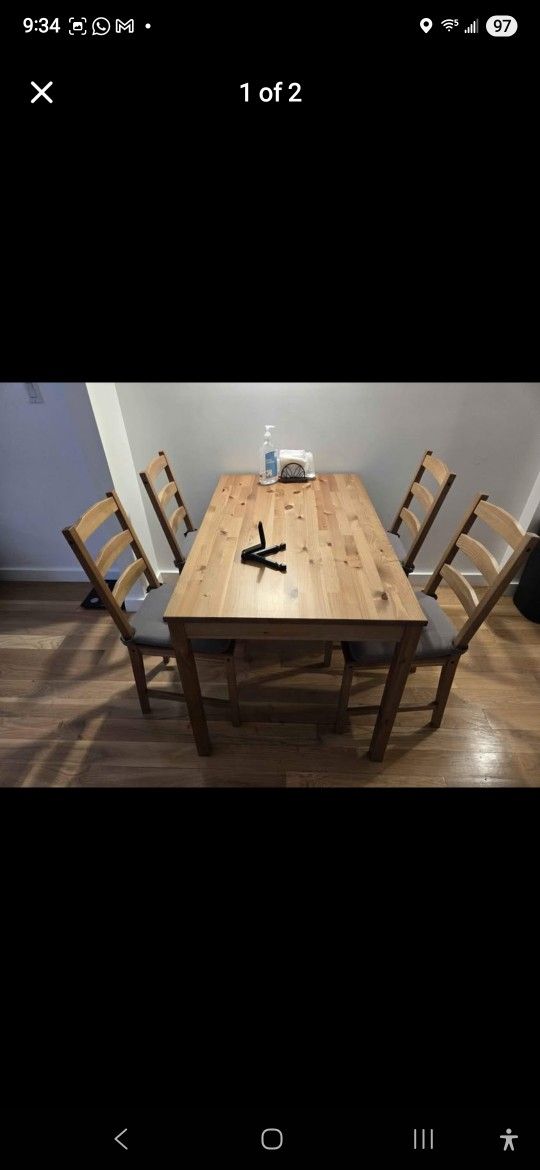 IKEA Dining Table and Chairs for Sale