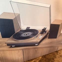 MZL-T01 Vintage Portable Phonograph 33/45/78RPM Turntables LP Record Phono Player Gramophone with BT