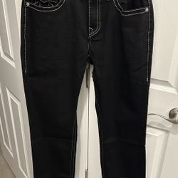 All Black And White True Religion Jean 