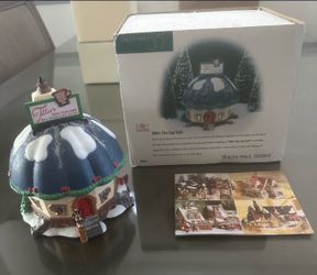 Charming **Department 56 North Pole Series collectible – Tillie’s Tiny Cup Café.