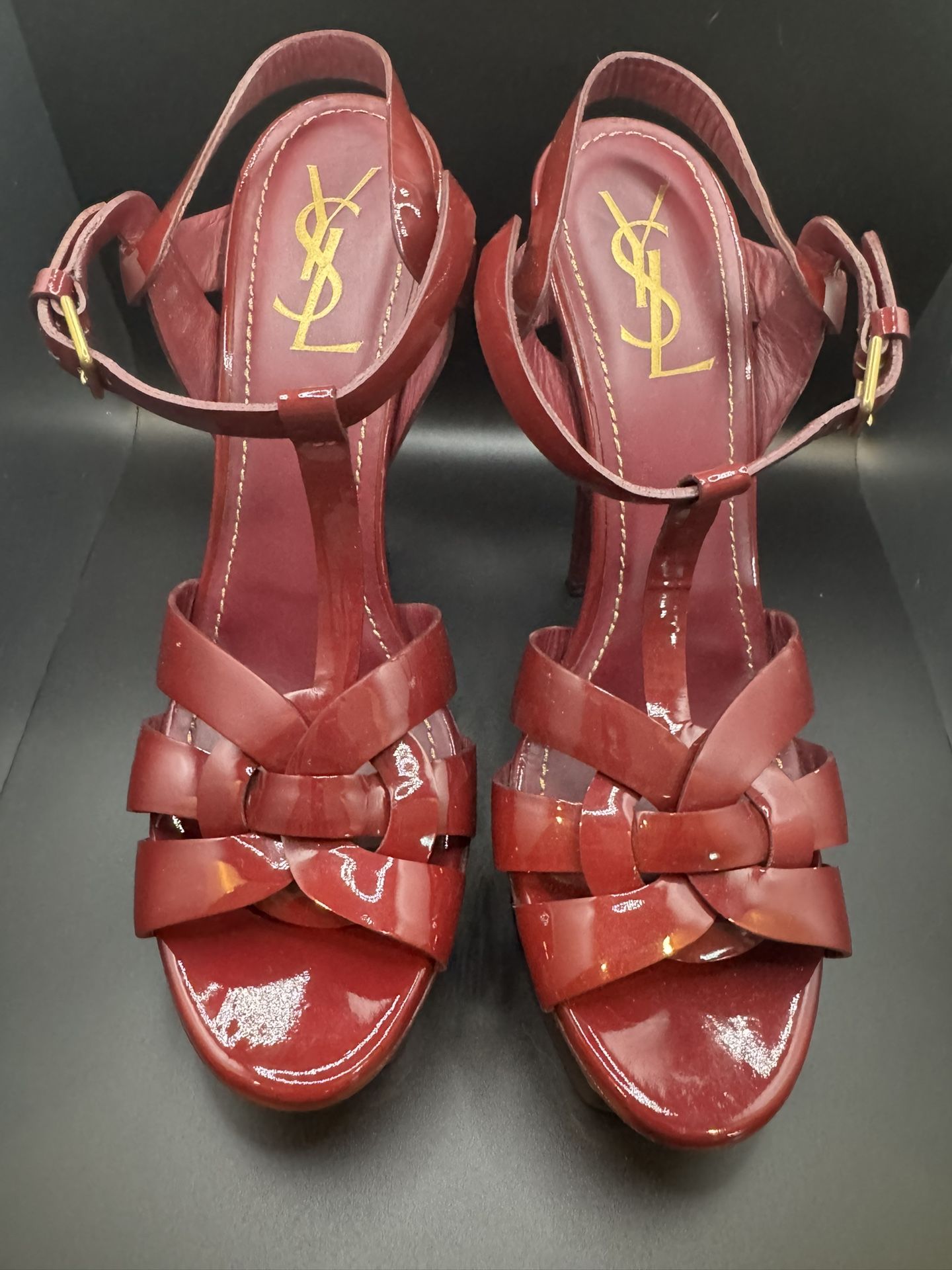  Saint Laurent Tribute 105 Red Patent Leather Heels – Size 40½ (Reconditioned) – $375 OBO