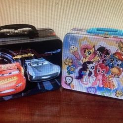 Two Children’s Tin  Lunch Boxes