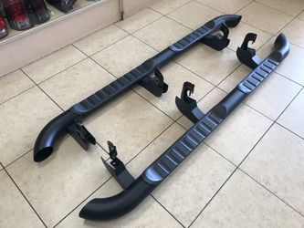 SILVERADO/SIERRA 2007/2018 4 INCH BLACK SIDE STEPS