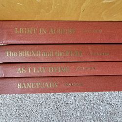 4 William Faulkner hardcovers