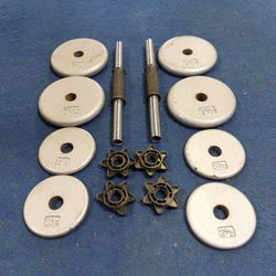 Weight Plates / Barbell / Dumbbell Handles / Gym / Gymnasio / Pesas / Fitness