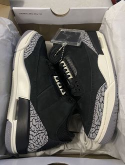 Brand New Air Jordan Retro 3 Off Noir Size 12W/ 10.5 Men With Receipt🧾