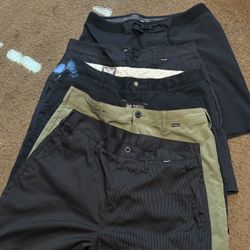hurley & volcom shorts 