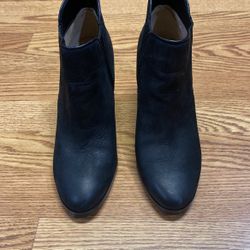Michael Kors Womens Black Leather Ankle Boots Size 6.5