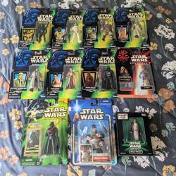Star Wars Kenner & Hasbro Sealed Figure Lot 11 Total 