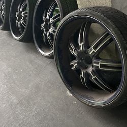 Rims X 4. 26” Steel Rims +4 Caps