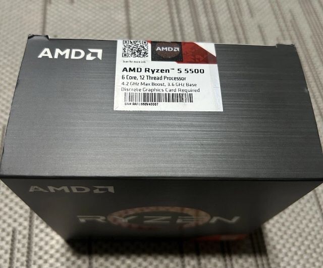 AMD Ryzen 5 5500 6-Core 12-Threads Processor