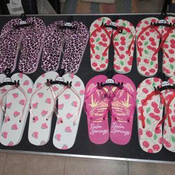 Lot Womens Slides/sandals/flip Flops