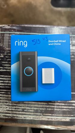 NEW Ring Wired Doorbell and Chime Bundle