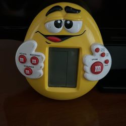 Vintage M & M Handheld LCD Game Yellow
