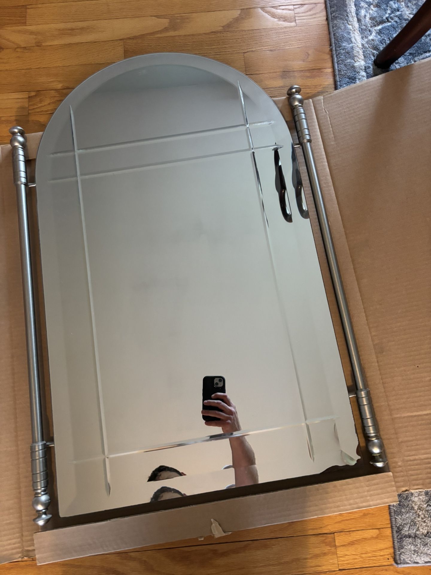 Bathroom Nickel Mirror