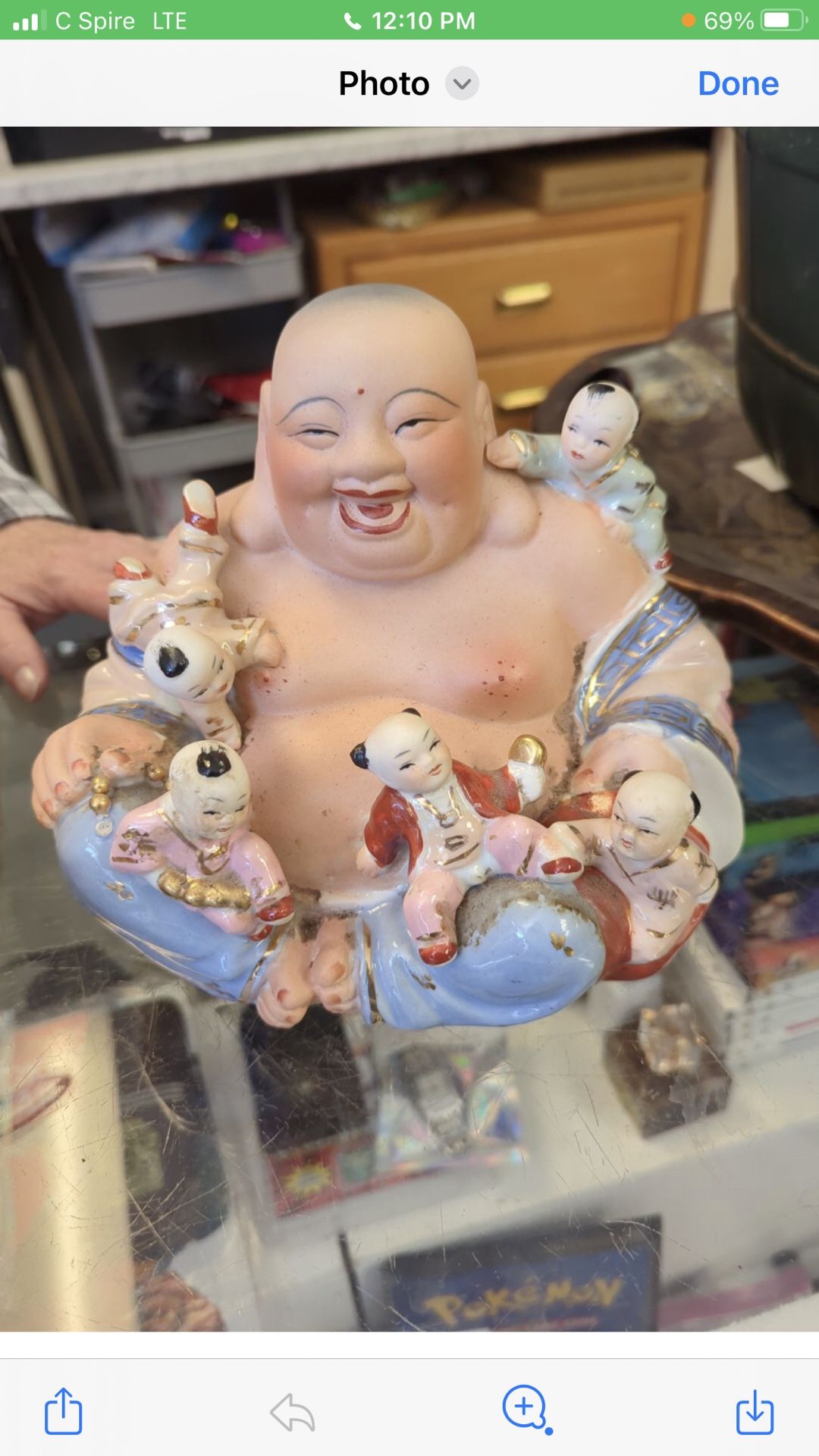 Vintage Buddah  And Children Online $250 Plus Shipping Here $125