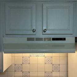 Broan-NuTone ductless under-cabinet range hood in a bisque or almond finish