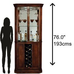 Howard Miller 69000A Piedmont 32-1/2" Drawer Hardwood Bar/Wine Cabinet
