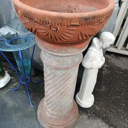 Terracotta Stand and Pot